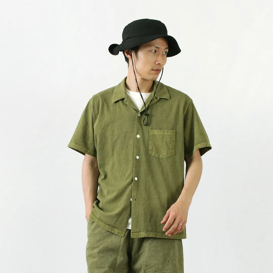 Oversized Fit GOOD ON / Short Sleeve TEE Open Collar Shirt