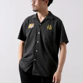 Active Wear GOOD ON / Torafuku Embroidery Open Collar Shirt