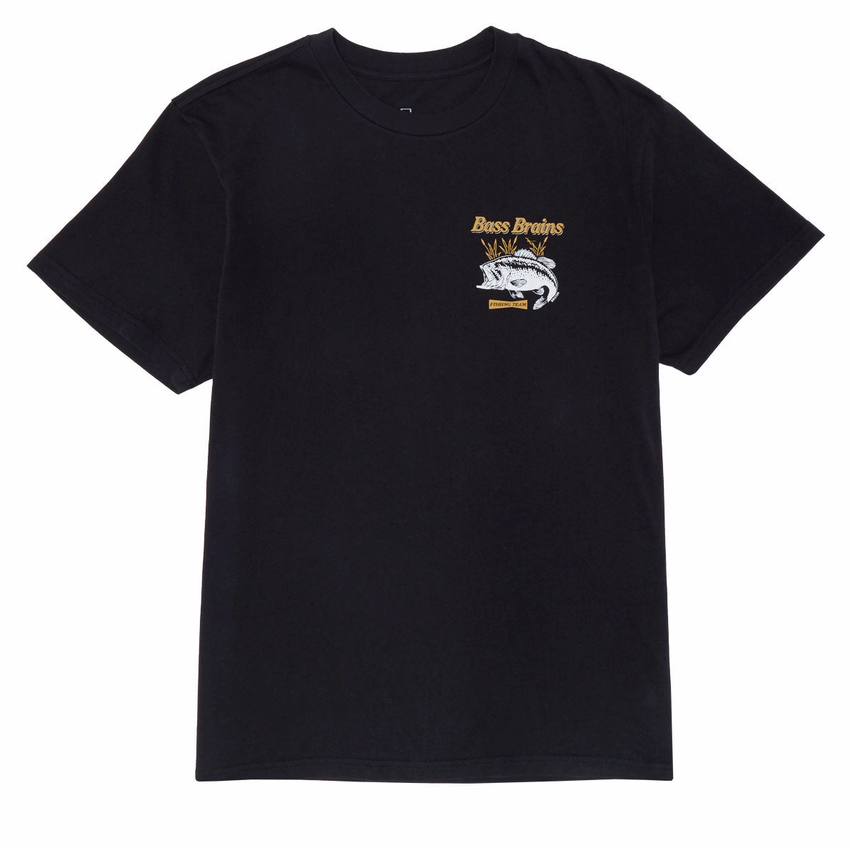 Ultra Soft Blend Fun and Relaxed Brixton Bass Brains Ft T-Shirt - Black