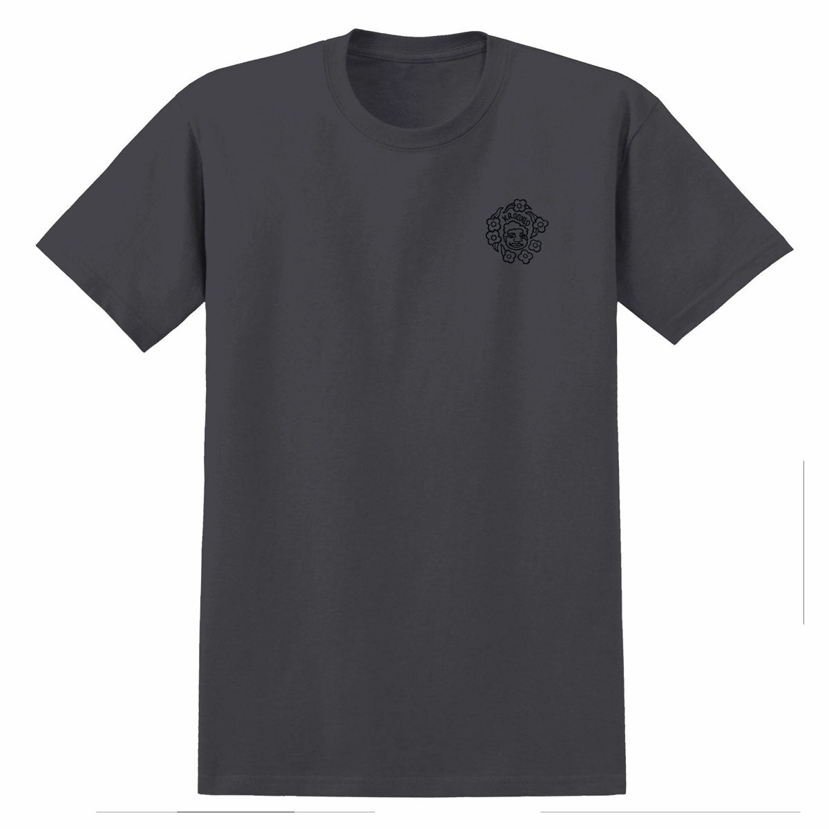 Lint Resistant Surface Fresh Comfort Style Krooked Krooked Mg T-Shirt - Charcoal