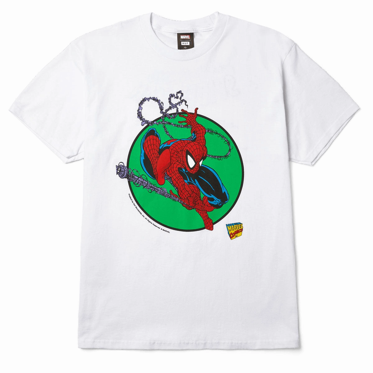 HUF x Spiderman Three Hundred T-Shirt - White Chic Look