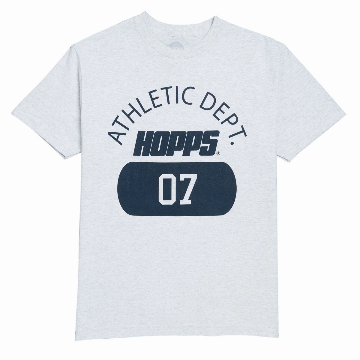 RecycledBlend Comfortable All Day Wear Hopps Athletic Dept. 07 T-Shirt - Grey