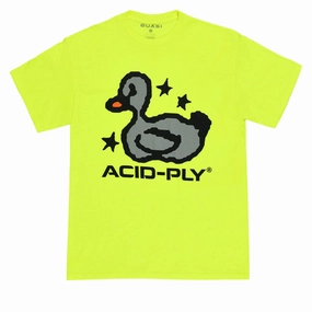 loose fitting Quasi Duck Tech T-Shirt - Safety Green