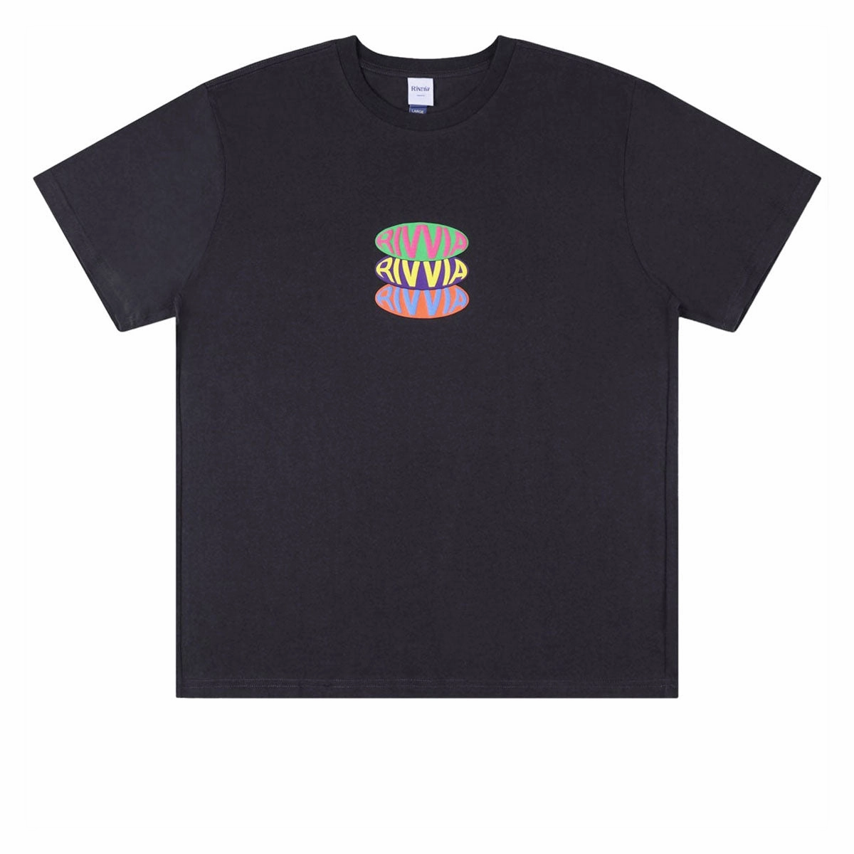 Rivvia Pop Repeat T-Shirt - Pigment Black Casual Chic Look