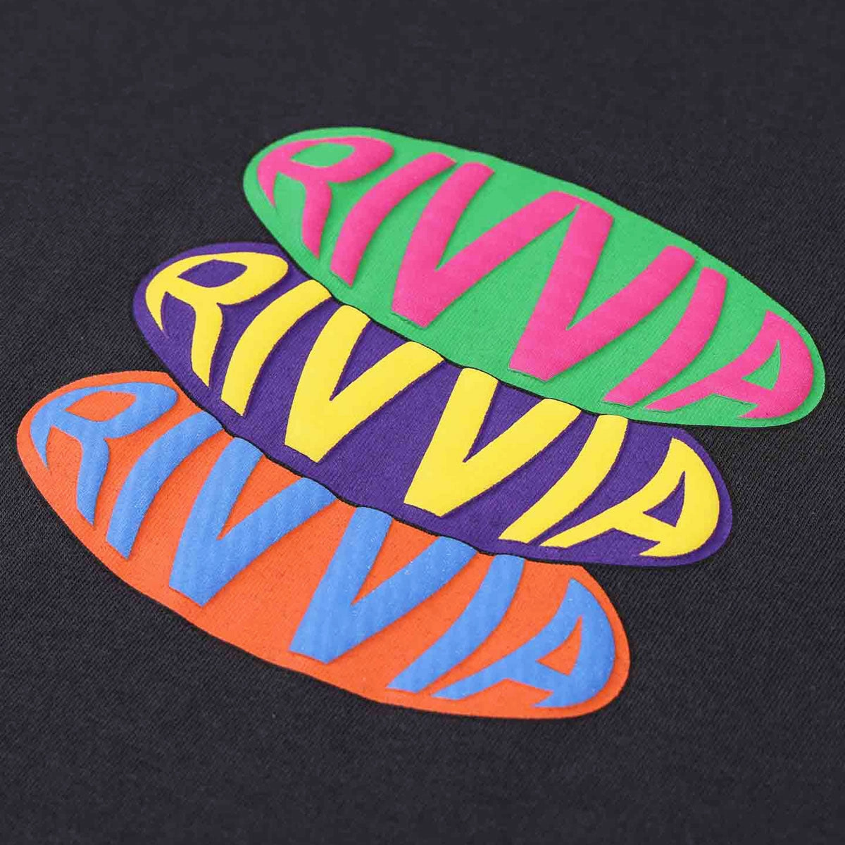 Rivvia Pop Repeat T-Shirt - Pigment Black Layering Comfort Wear