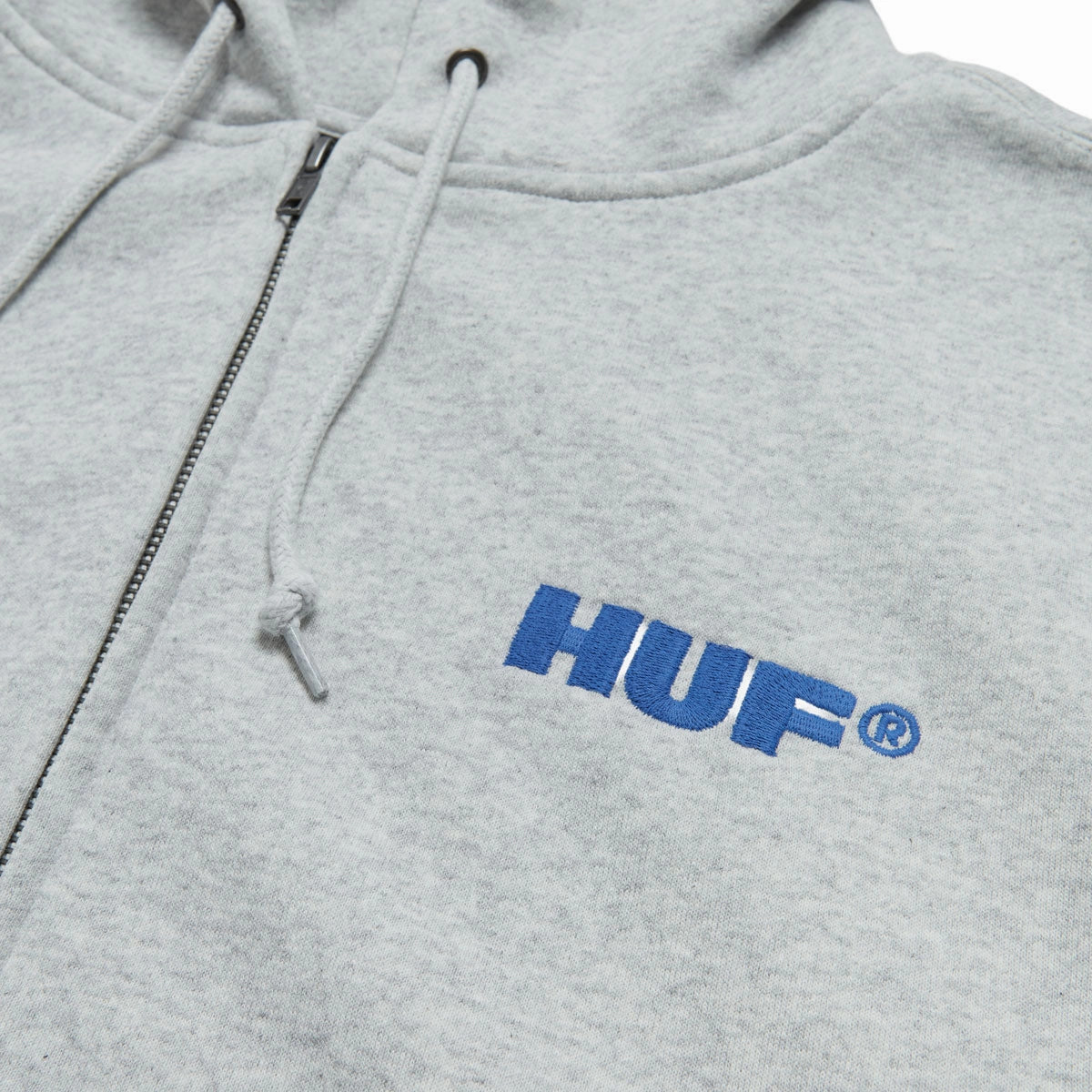 adult preference Casual Fashion HUF All Caps Zip Up Hoodie - Ash