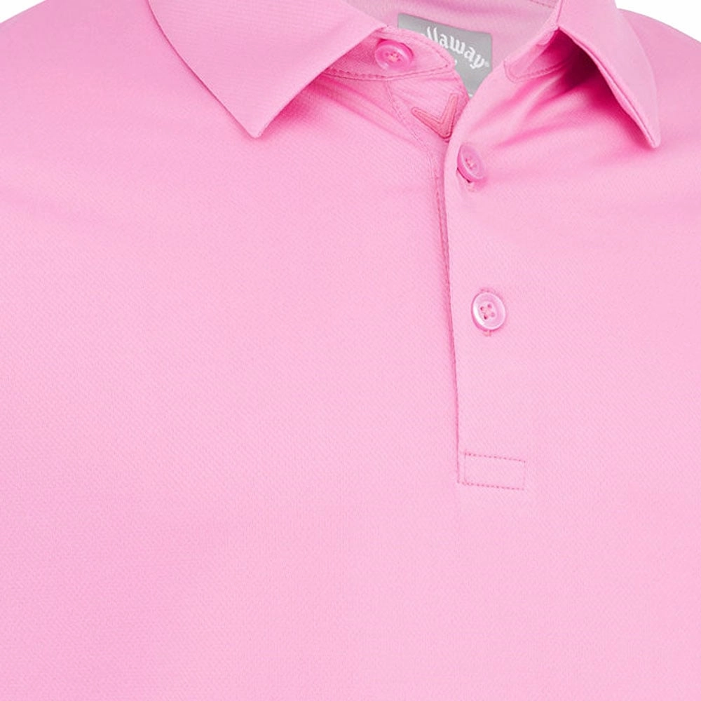 Adaptable Callaway Swing Tech Solid Print Polo Shirt - Pink Sunset