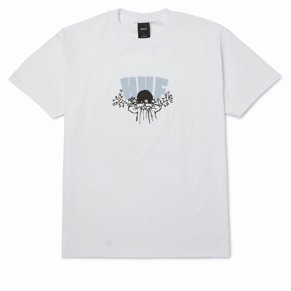 brandable Simple Comfort Wear HUF Dazed T-Shirt - White
