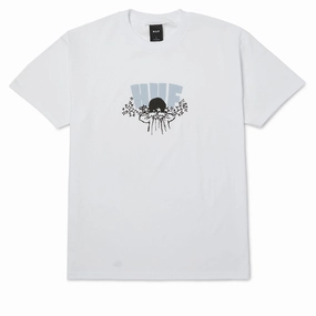 brandable Simple Comfort Wear HUF Dazed T-Shirt - White