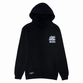 Zebra like Comfy Street Reel Happy Biggie Hoodie - Black