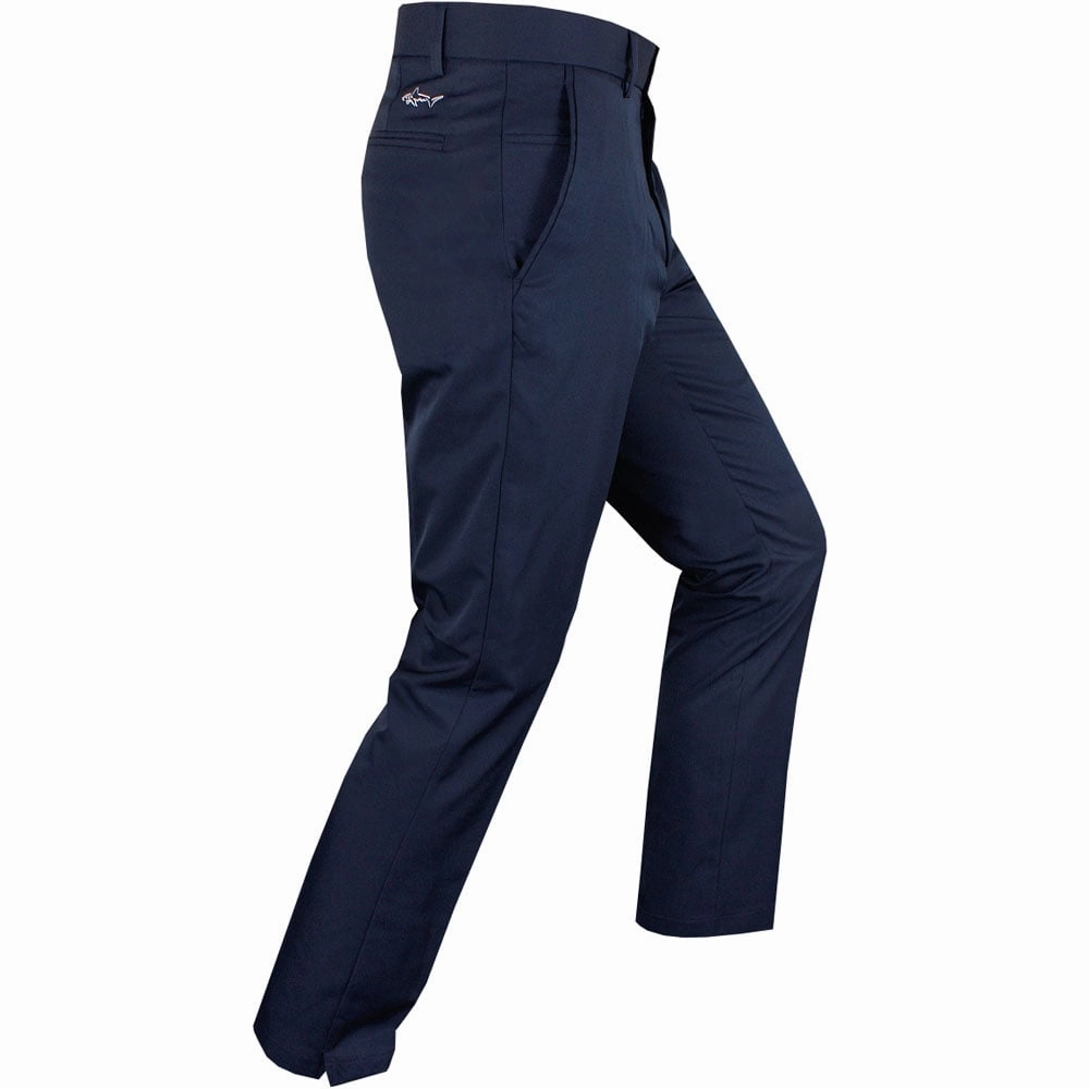 Performance Ready Timeless Utility Greg Norman by ProQuip Flat Front 5-Pocket Trousers - Navy