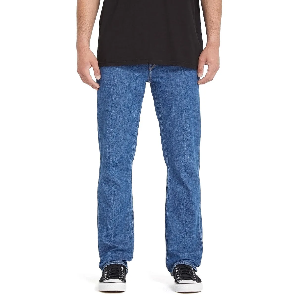 Volcom Solver Denim Jeans - Bold Blue Functional Ease