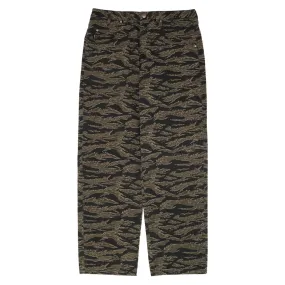 Cozy Material Classic Fit GX1000 Baggy Pants - Green Tiger Camo