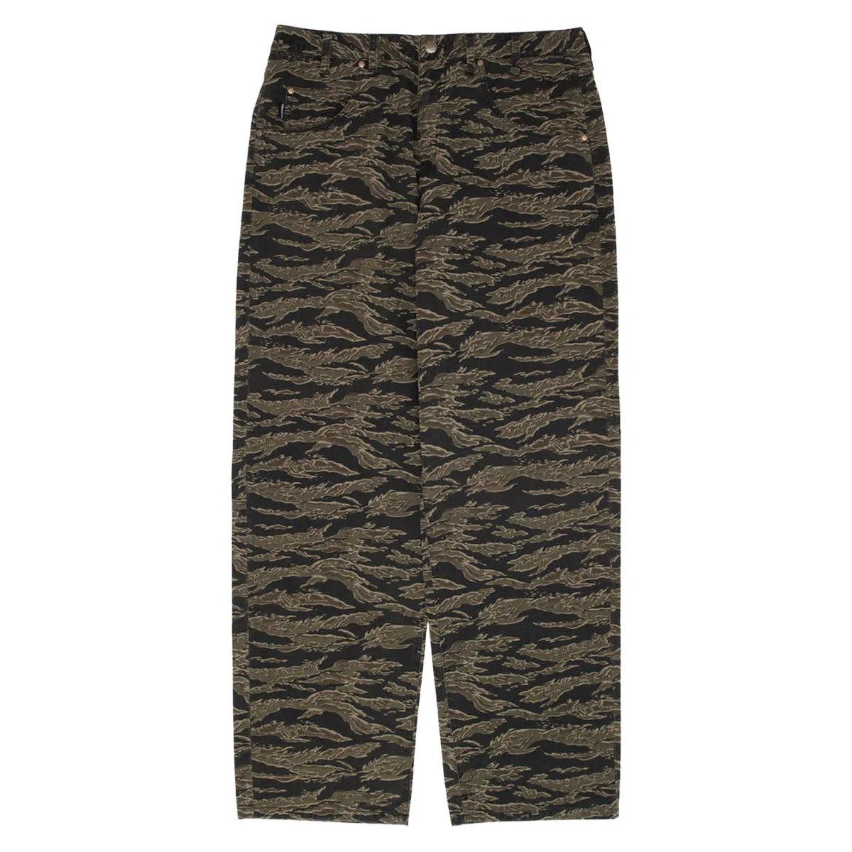 Cozy Material Classic Fit GX1000 Baggy Pants - Green Tiger Camo