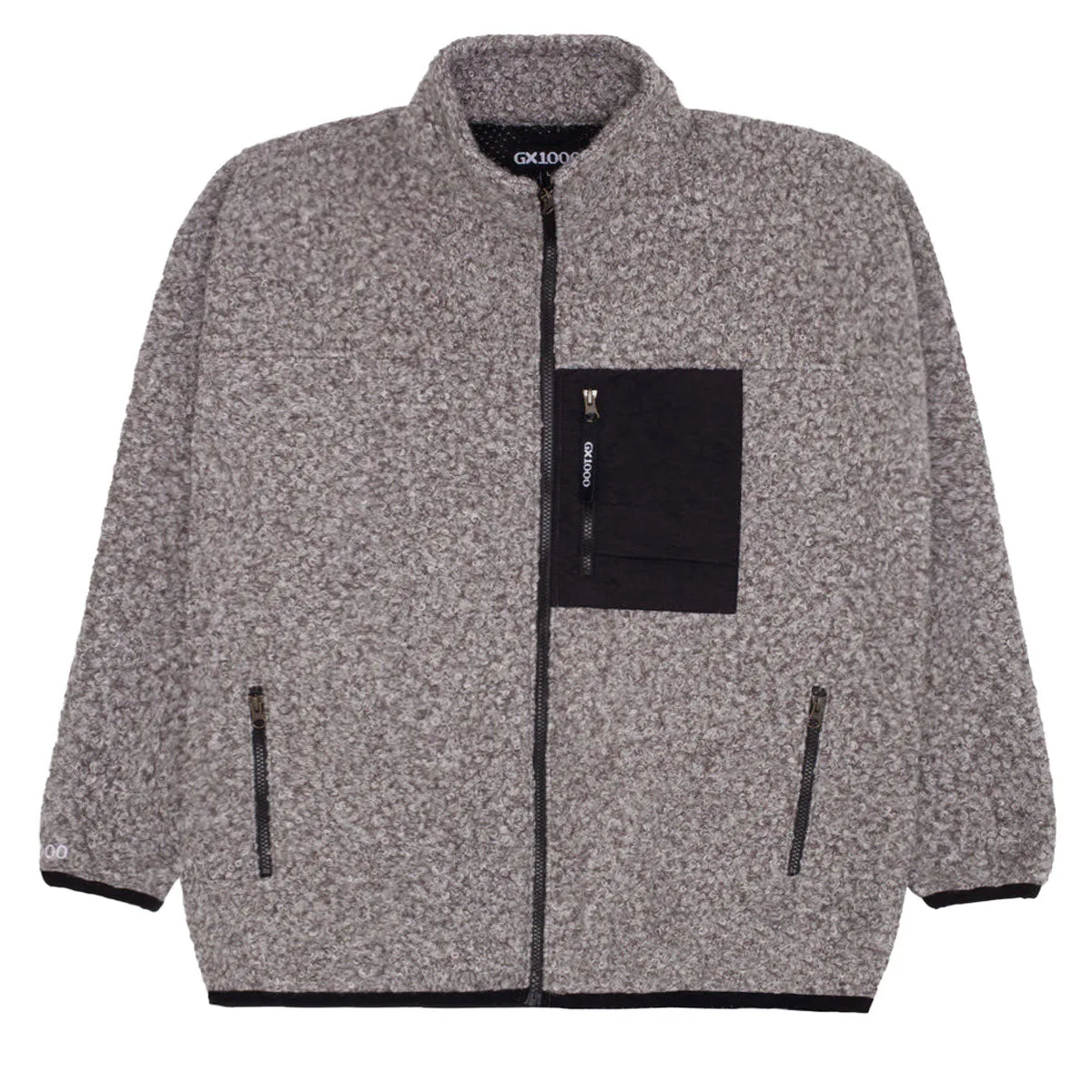 GX1000 Sherpa Jacket - Grey Flexible Waistband Easy Care Machine Washable