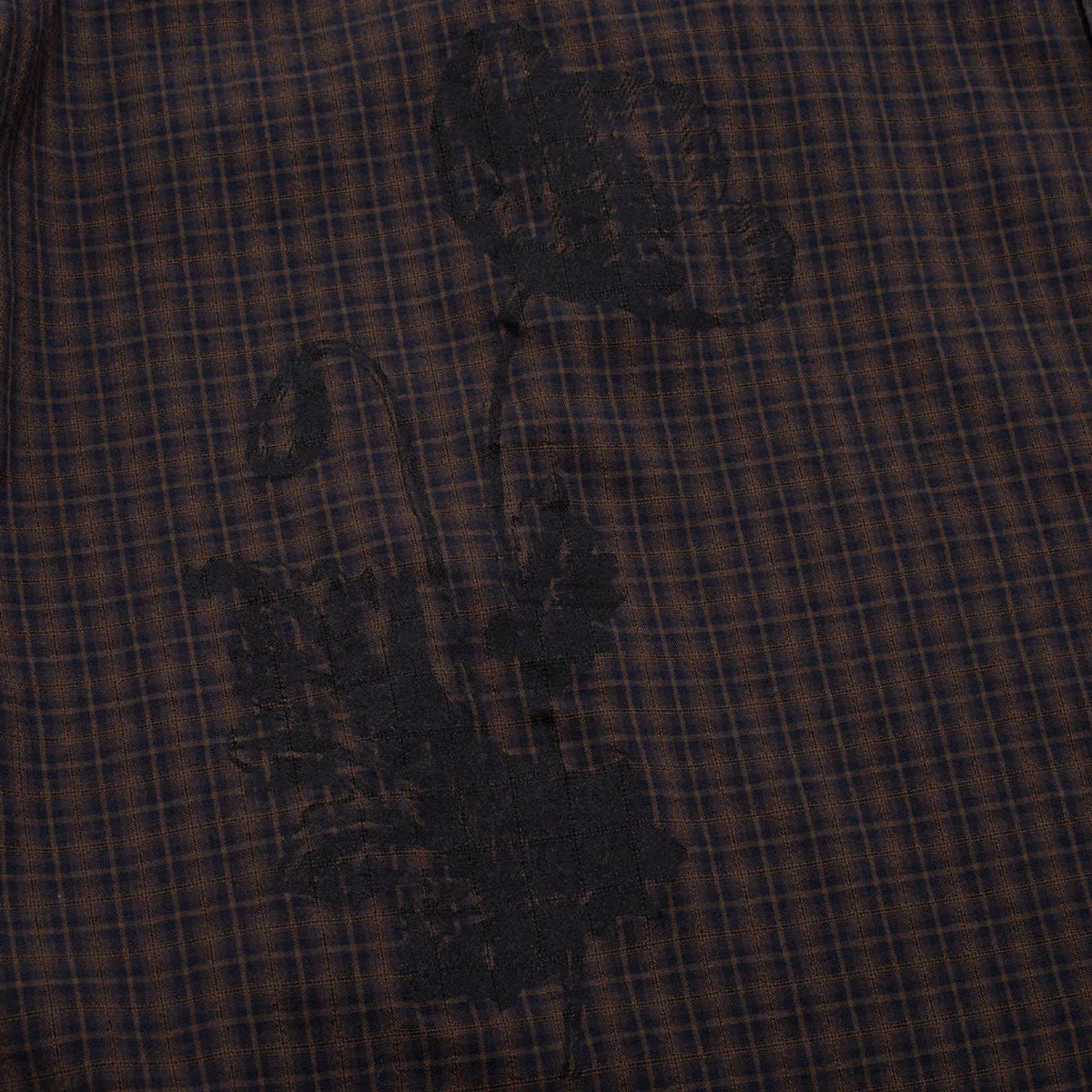 Plus Size GX1000 Short Sleeve Button Down Shirt - Brown Plaid