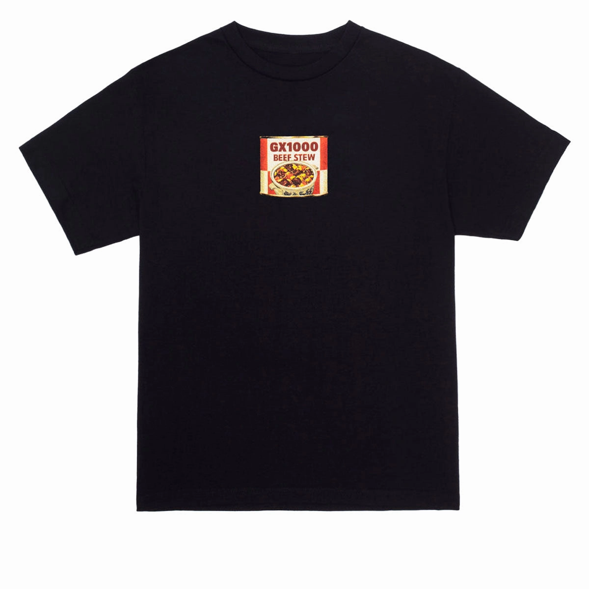 Casual Wearable SeamlessConstruction GX1000 Beef Stew T-Shirt - Black