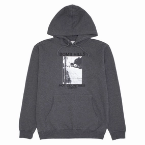 country style Teenager GX1000 Bomb Hills Hoodie - Charcoal/Black Font