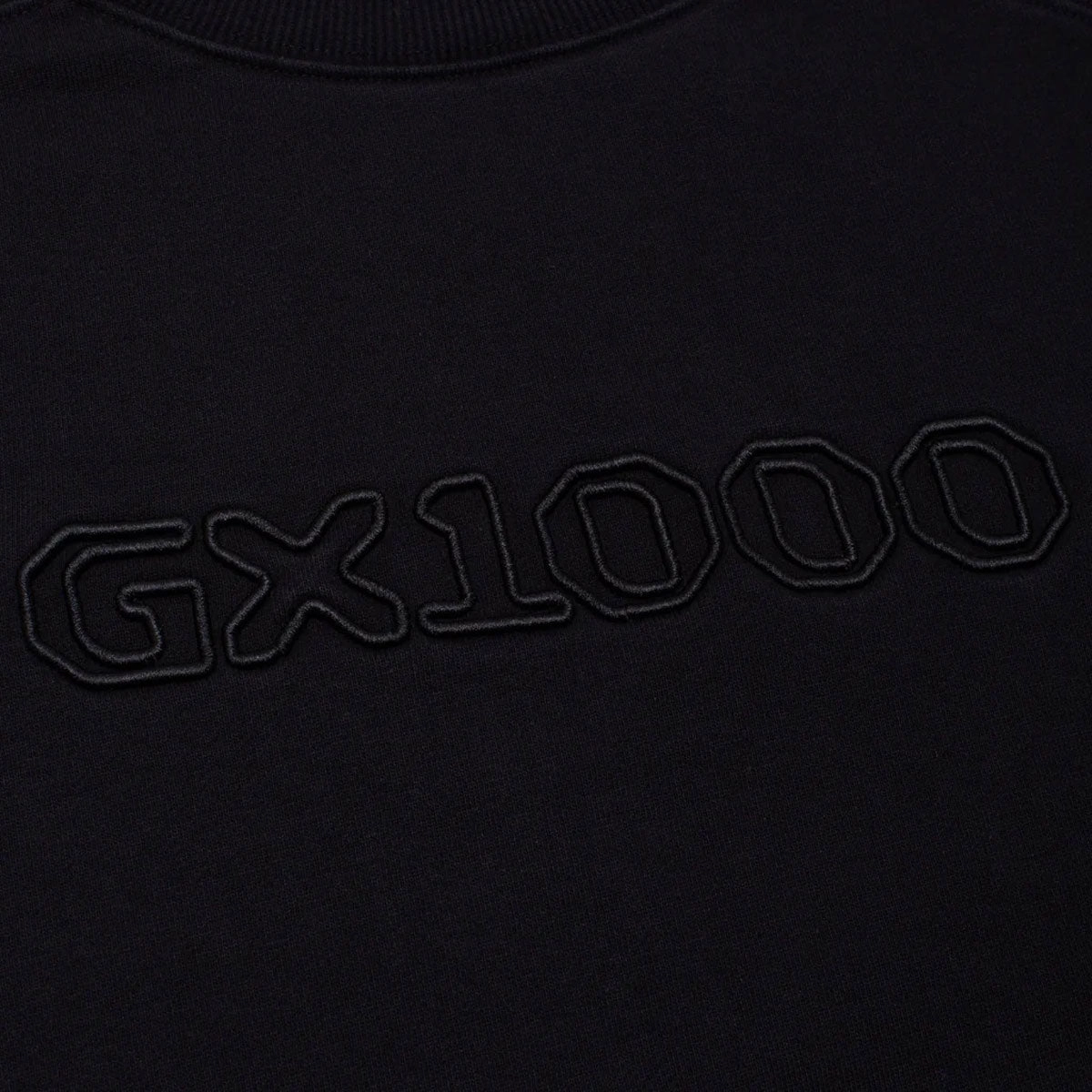 GX1000 OG Logo Crewneck Sweatshirt - Black Comfy Apparel