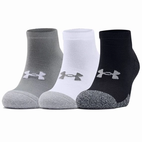 Rabbit Under Armour Heatgear Low Cut Socks - Steel/White (3 Pack)