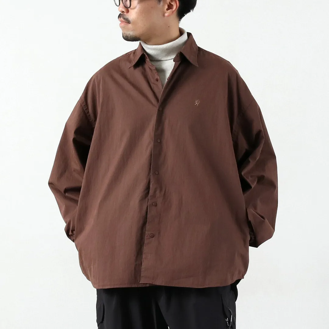 GYMPHLEX / Bio-Peach Skin Regular Collar Shirt Breathable Material