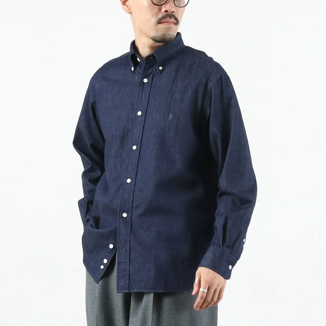GYMPHLEX / Denim Button Down Shirt Party outfit
