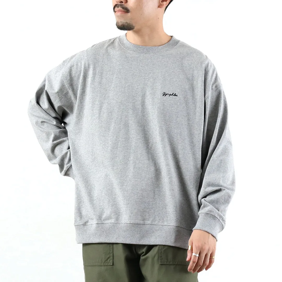 Autumn Wear Stylish Everyday Wear GYMPHLEX / High Gauze Cotton Long Sleeve T-shirt