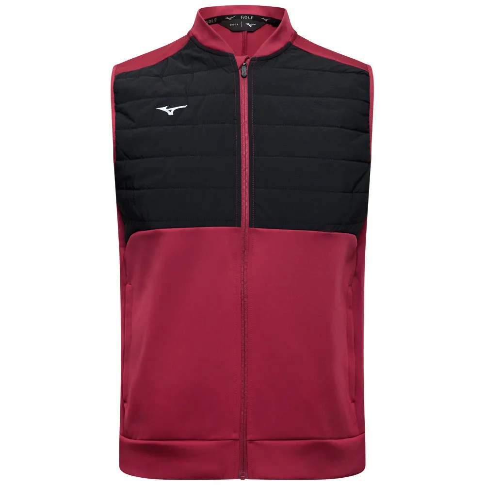 Mizuno Hybrid Bomber Gilet - Burgundy school wear diameter