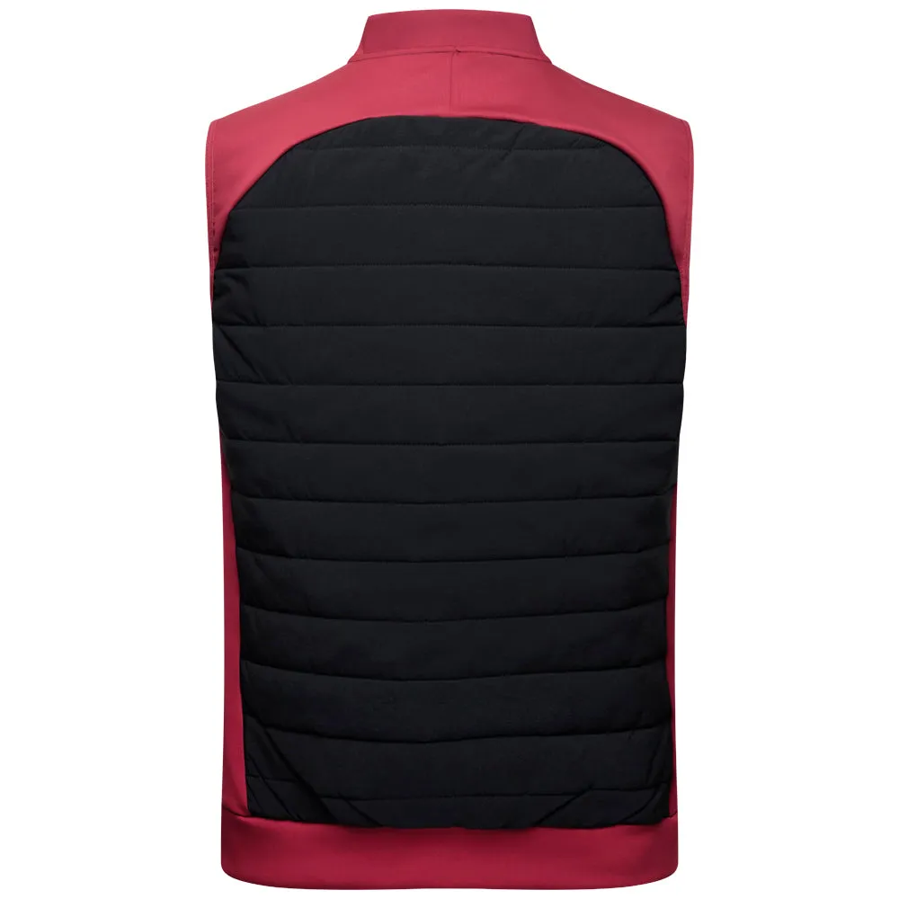 Mizuno Hybrid Bomber Gilet - Burgundy Personalized Smooth Zipper Guards