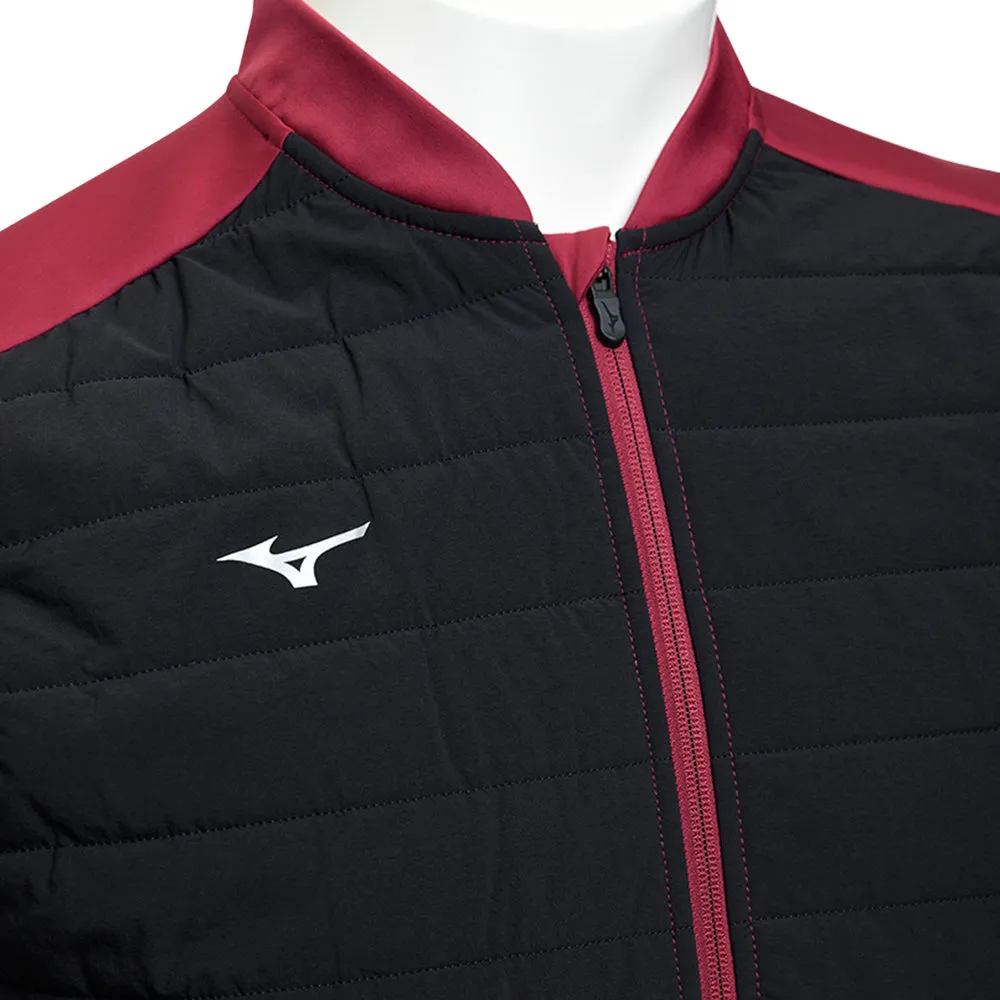 Mizuno Hybrid Bomber Gilet - Burgundy plus - tall size blurriness