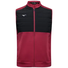 Mizuno Hybrid Bomber Gilet - Burgundy school wear diameter