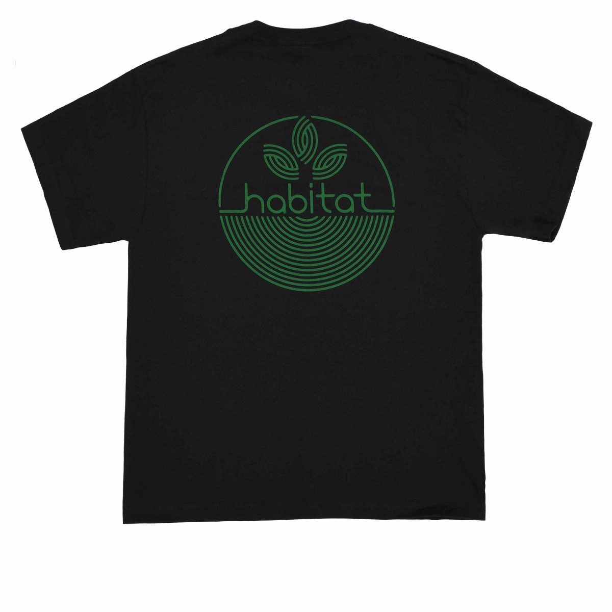 Habitat Circle Mark T-Shirt - Black Functional Look Moisture Wicking Fabric