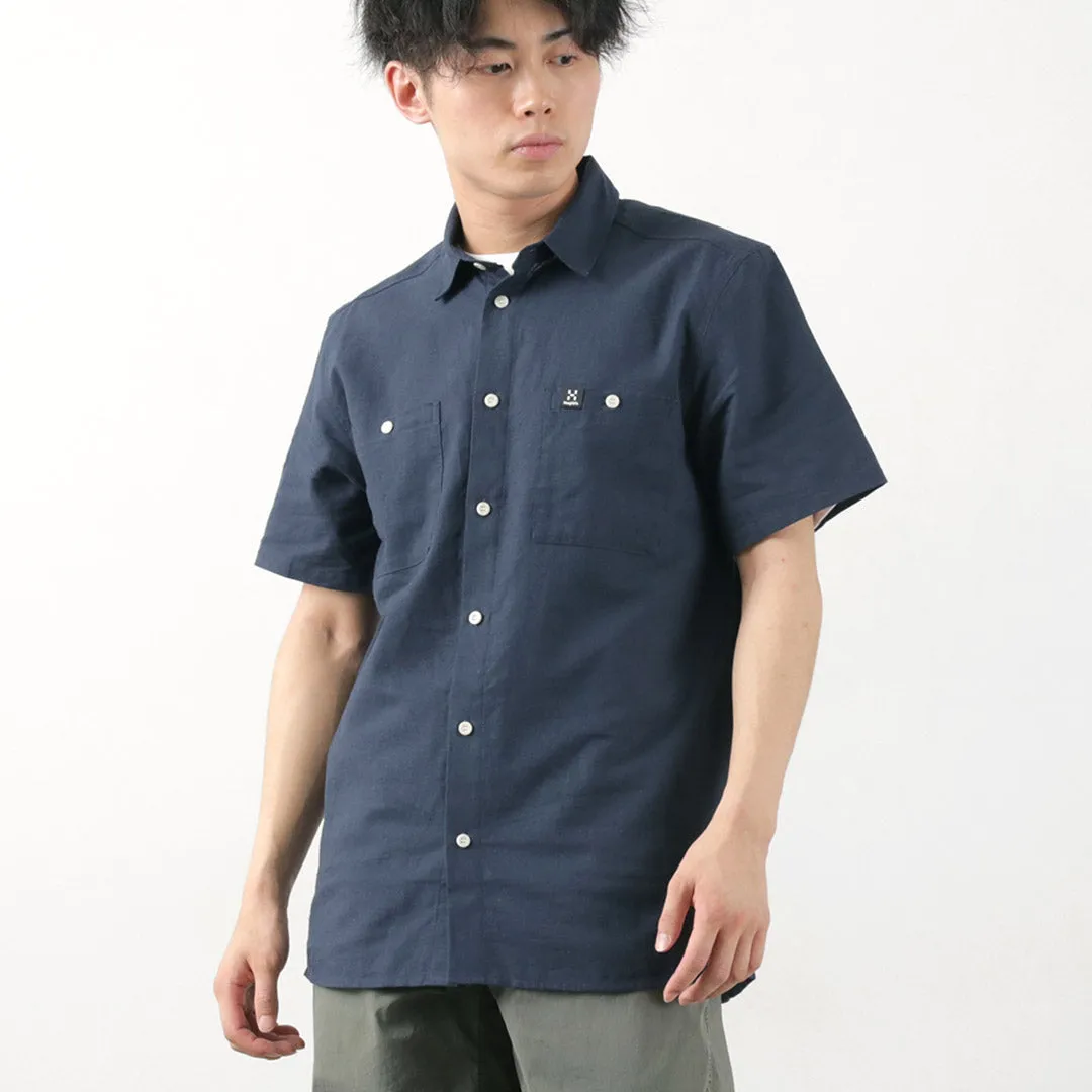 HAGLOFS / Curious Hemp Short Sleeve Shirt EasyCare Fabric Practical Choice