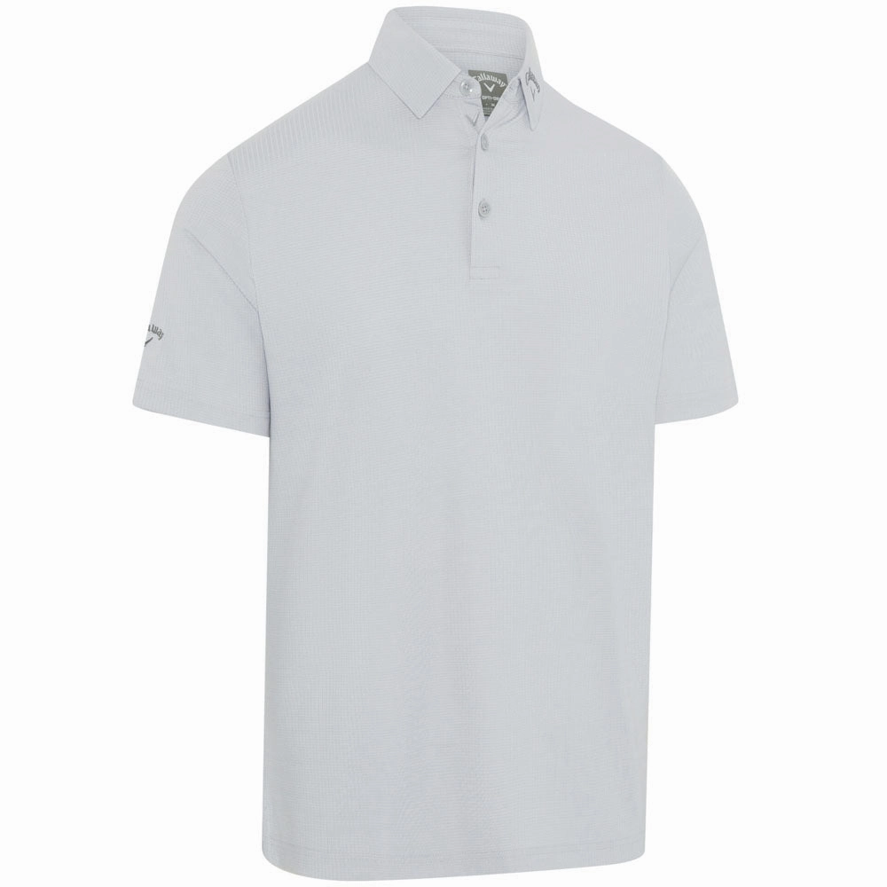 Callaway Ventilated Classic Jacquard Polo Shirt - Gray Dawn Versatile Design