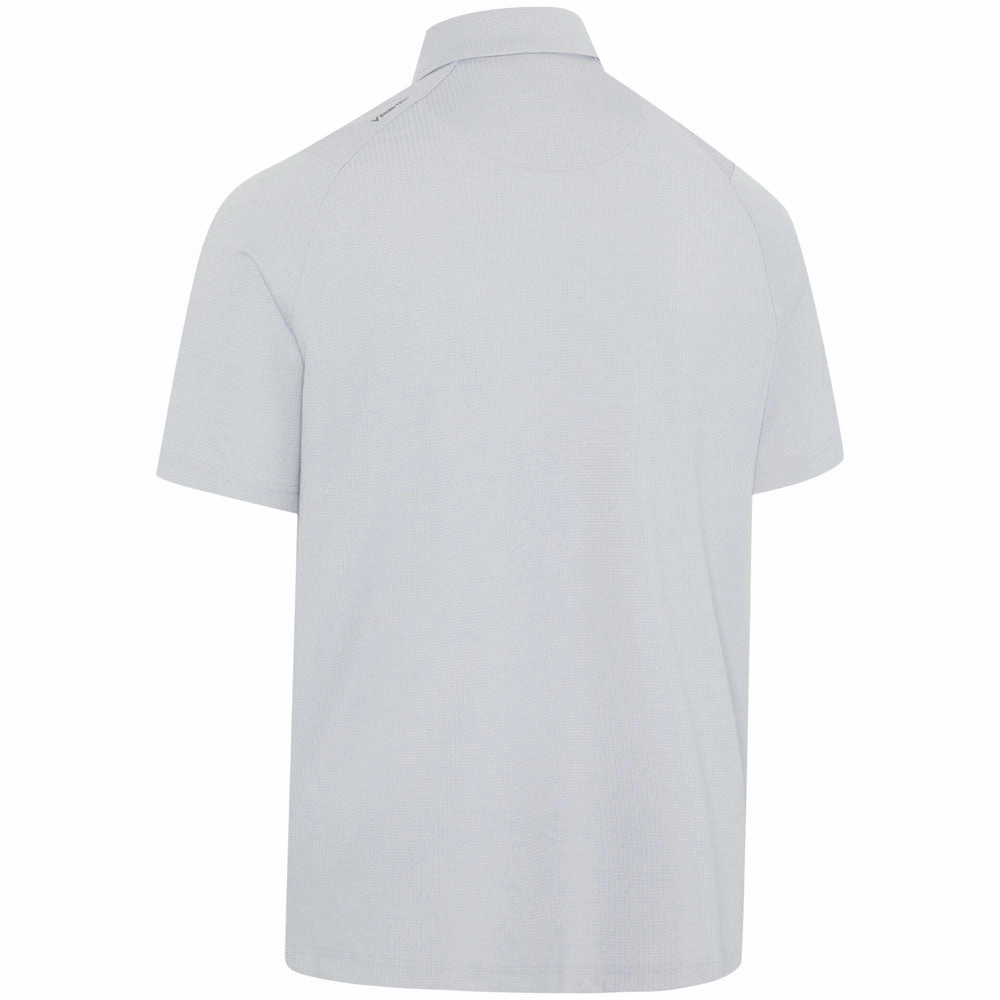 Callaway Ventilated Classic Jacquard Polo Shirt - Gray Dawn Vintage authenticity