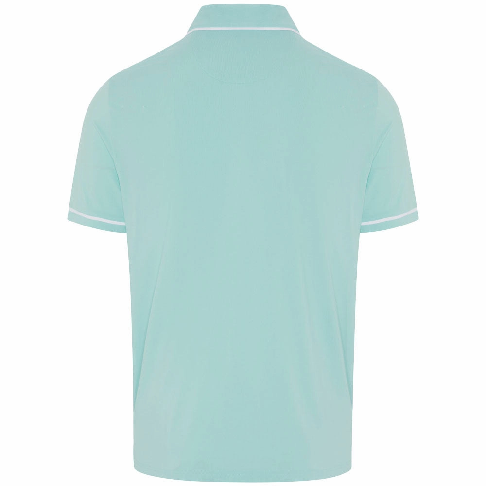 Original Penguin Heritage Polo Large Pete Logo Polo Shirt - Tanager Turquoise Fit for All Seasons WrinkleFreeFabric