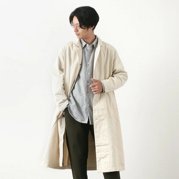Bonded Collars Anti Pilling HARVESTY / Chino Cloth Overcoat