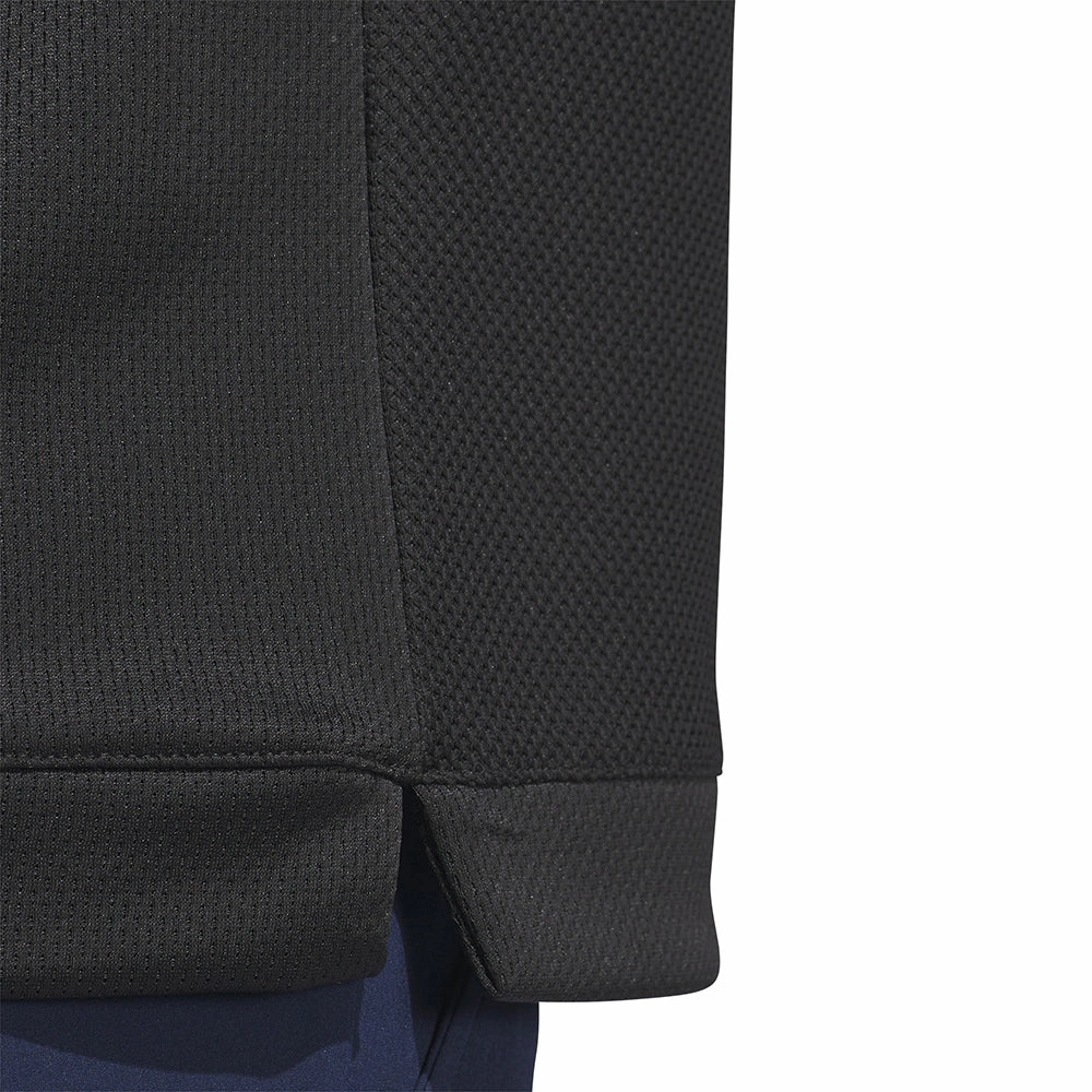 adidas Textured 1/4 Zip Pullover - Black Cozy Street