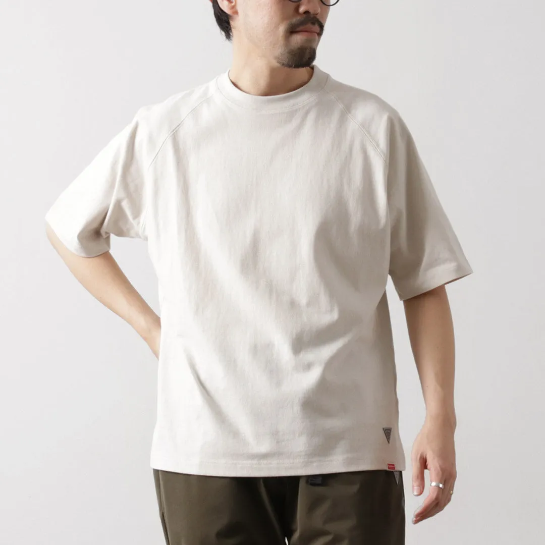 HEALTHKNIT /  RAG Collaboration Raglan Short Sleeve Wide T-shirt Open-End Dry Jersey Gym workout