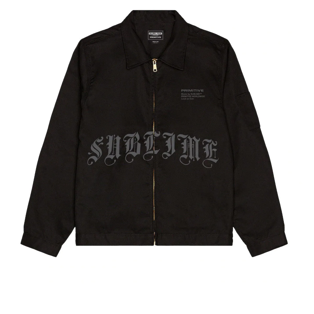 HiddenPockets Primitive x Sublime Memory Zip Up Jacket - Black