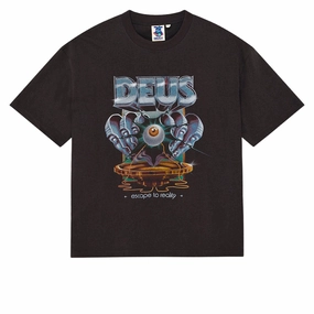 Deus Ex Machina Great Escape T-Shirt - Anthracite Feminine Fit FadeResistantPrint