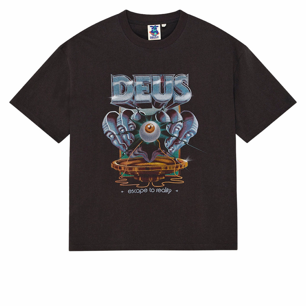 Deus Ex Machina Great Escape T-Shirt - Anthracite Feminine Fit FadeResistantPrint