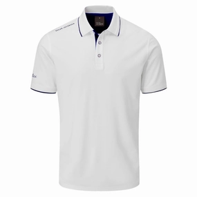 Oscar Jacobson Brandon Polo Shirt - White/Navy On-the-Go Fashion Everyday Style Trend