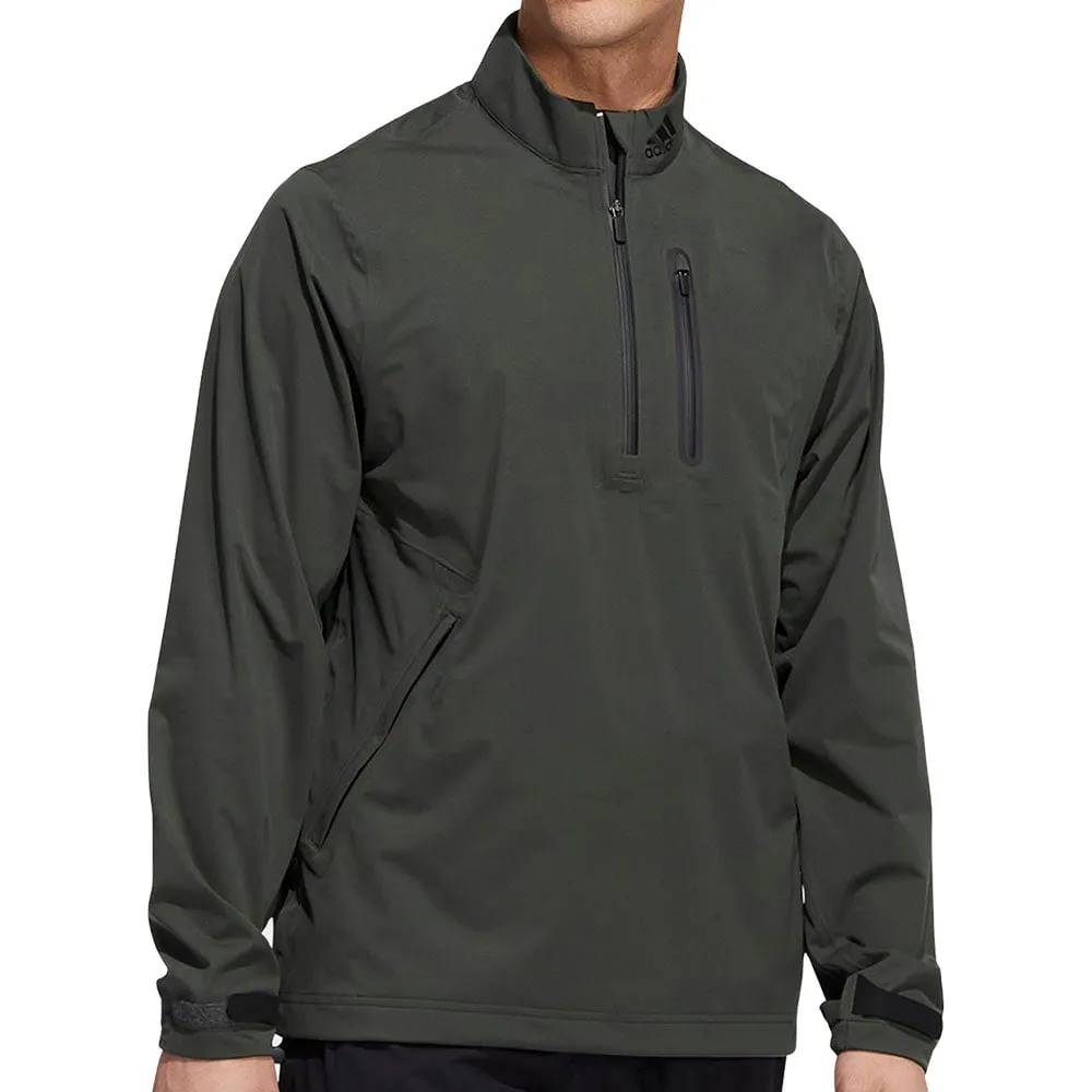 adidas RAIN.RDY 1/2 Zip Jacket - Legend Earth Flexible Shoulder