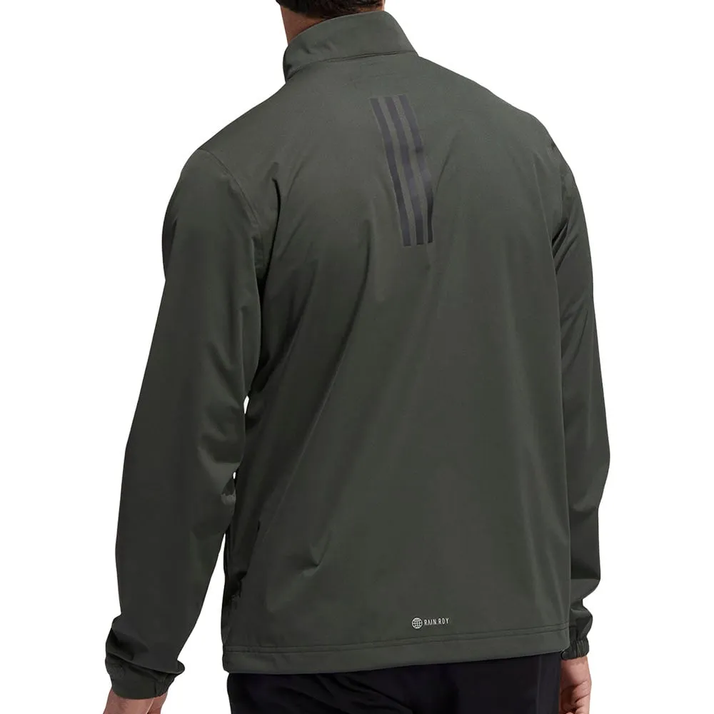 Modern Day Look Light Reflective Zippers adidas RAIN.RDY 1/2 Zip Jacket - Legend Earth