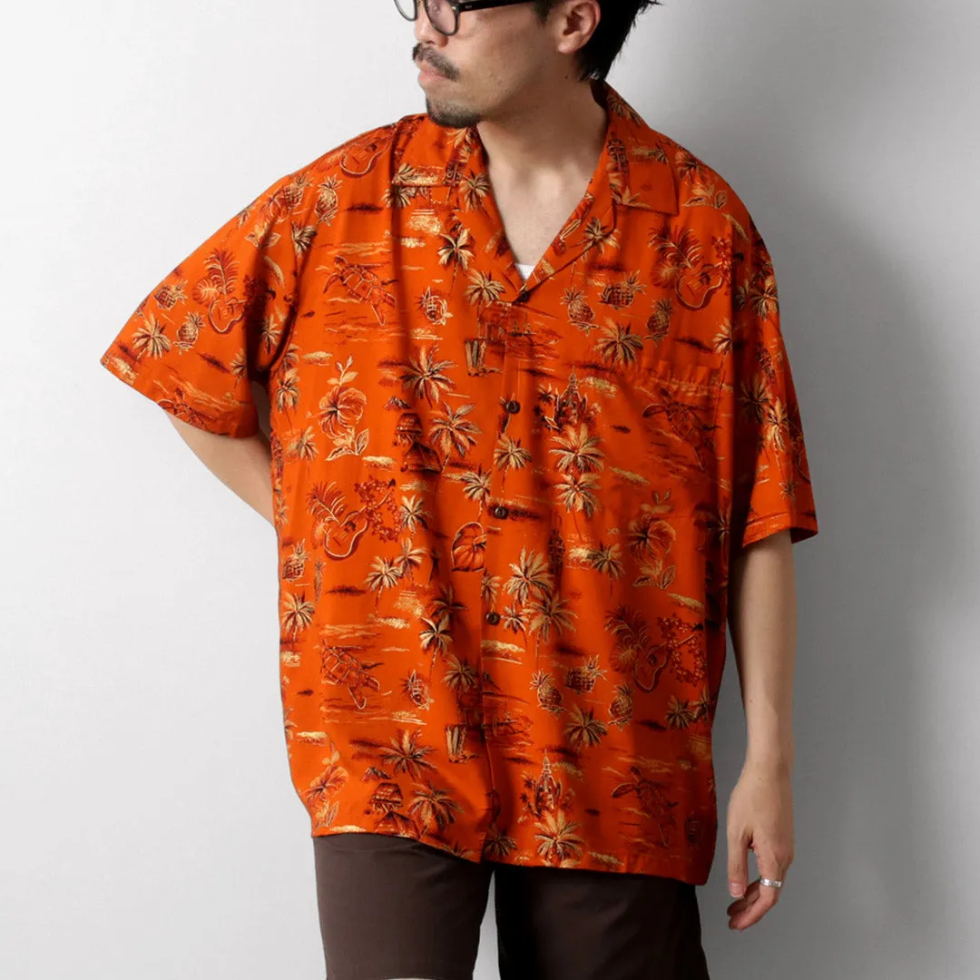 TWO PALMS / Golden Vintage Hawaiian Shirt Workwear Ready Resort Wear