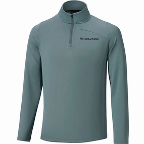 Active Comfort product tweed warmth Mizuno Tech 1/4 Zip Sweater - Stormy Weather