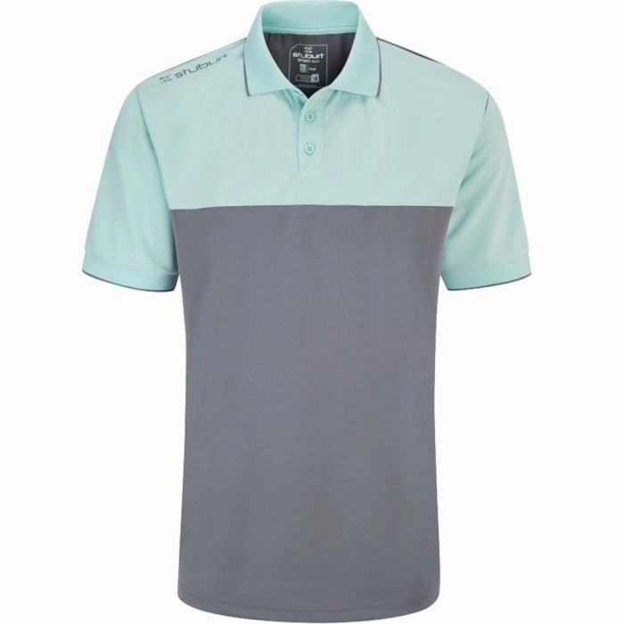 Stuburt Evolve Duo Block Polo Shirt - Storm Easy Wear Option