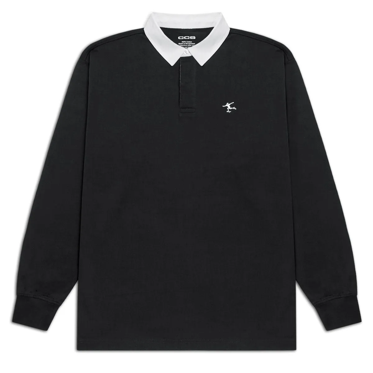 Outdoor Gear CCS Cheap Skates Icon Rugby Shirt - Black/White
