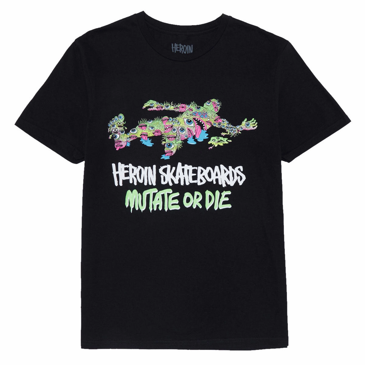Fashion Layering Herion Good Shit Mutated T-Shirt - Black
